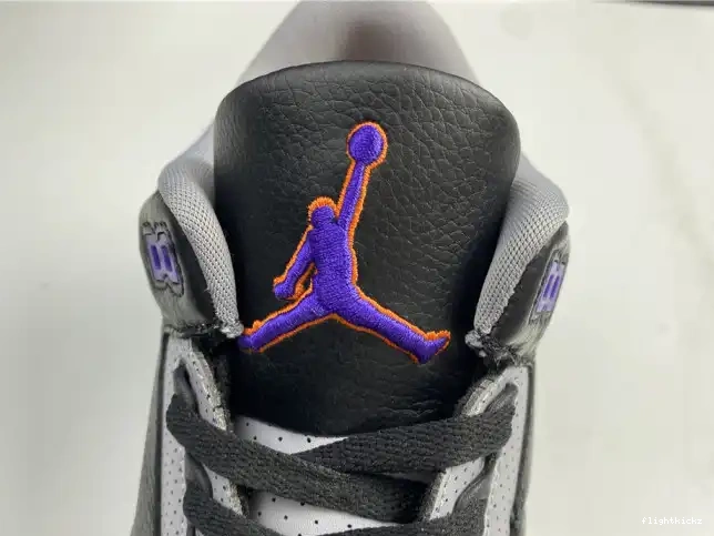 CT8532 Air 050 Retro Black 3 Court Purple Jordan 0430